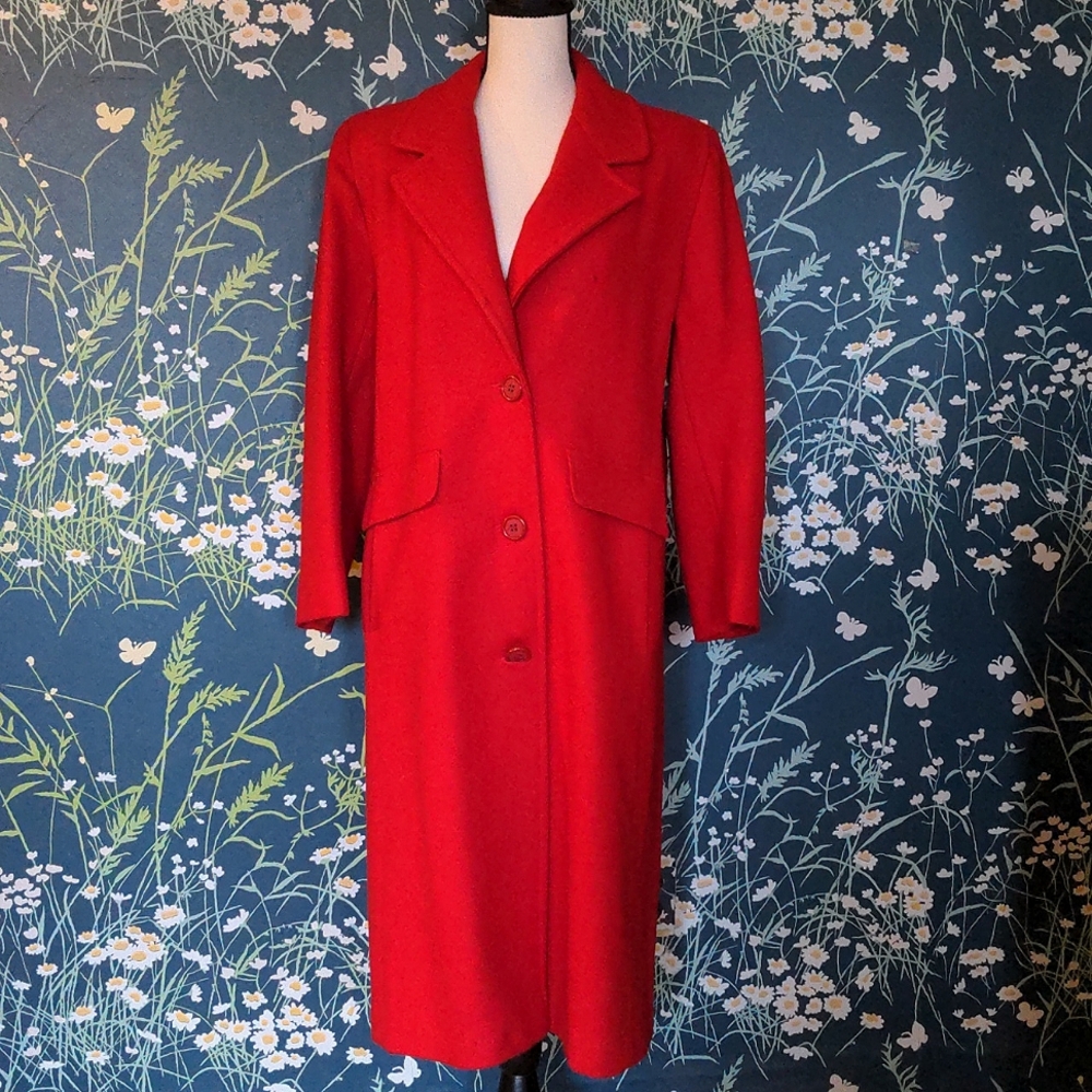 Vtg Wool Top Coat by Herman Kay